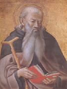 Master of the observanza Triptych Anthony Abbot (mk05) oil on canvas